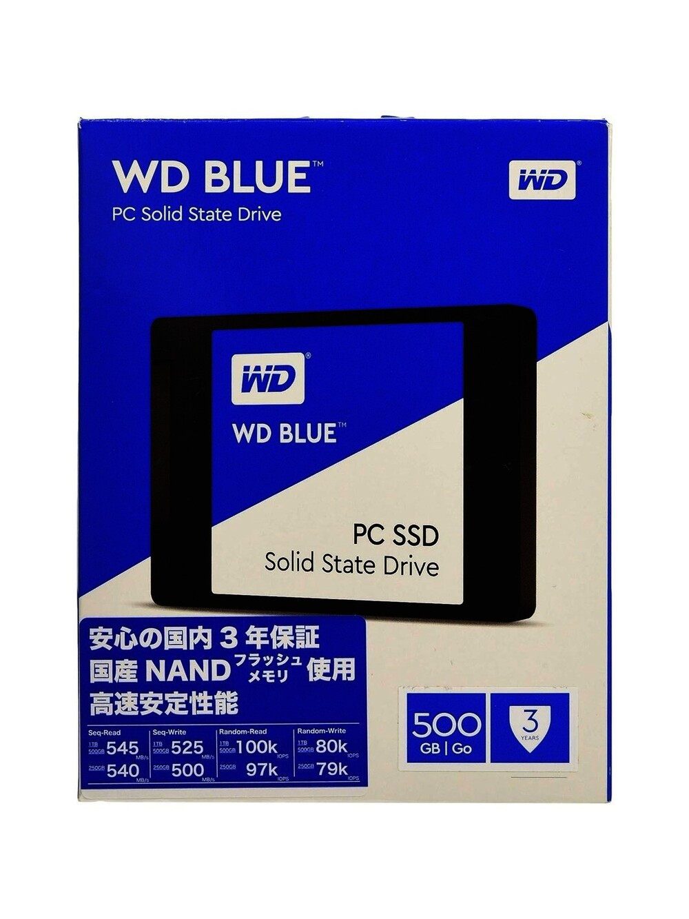 WD Blue 500GB PC SSD - SATA 6 Gb/s 2.5 Inch Solid State Drive - WDS500G1B0A